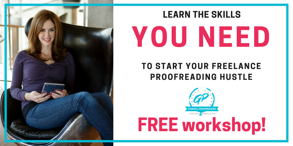 stay at home mom jobs - proofreading workshop